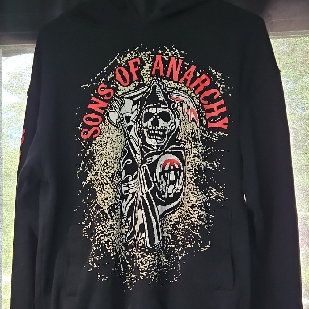 SONS‎ OF ANARCHY Black Graphic Hoodie
